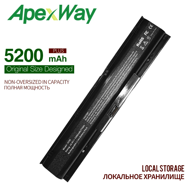 ApexWay 5200 мАч 8 ячеек 14,4 V Аккумулятор для ноутбука HP Probook 4730s 4740s серии, 633734-141 633734-421 HSTNN-I98C-7 HSTNN-LB2S