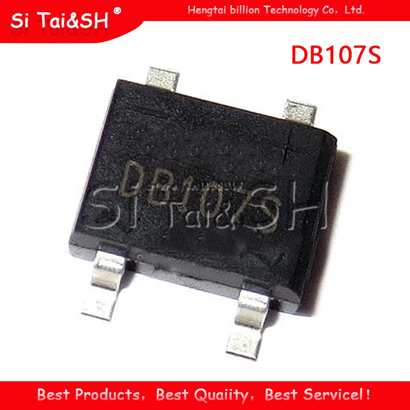 20 шт SMD DB107 DB107S 1A 1000V однофазный диодный выпрямитель мост|100 pcs|10 pcs |
