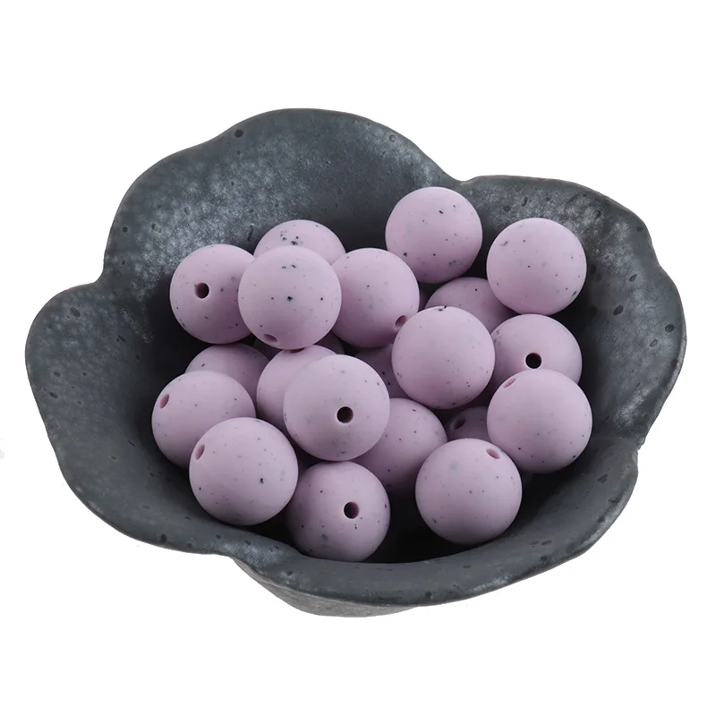 Cuentas redondas de silicona para beb&eacute;, collar de art&iacute;culos para beb&eacute;, accesorios de silicona de grado alimenticio sin BPA, 12mm, 100 piezas-2
