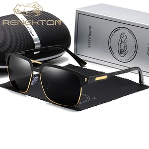 RENEKTON Black High Quality Polarized Sunglasses Men Driving Sun Glasses for Man Shades Eyewear With