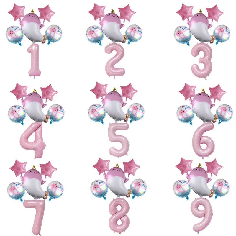 6 шт. розовый синий стильная футболка с изображением персонажей видеоигр милый