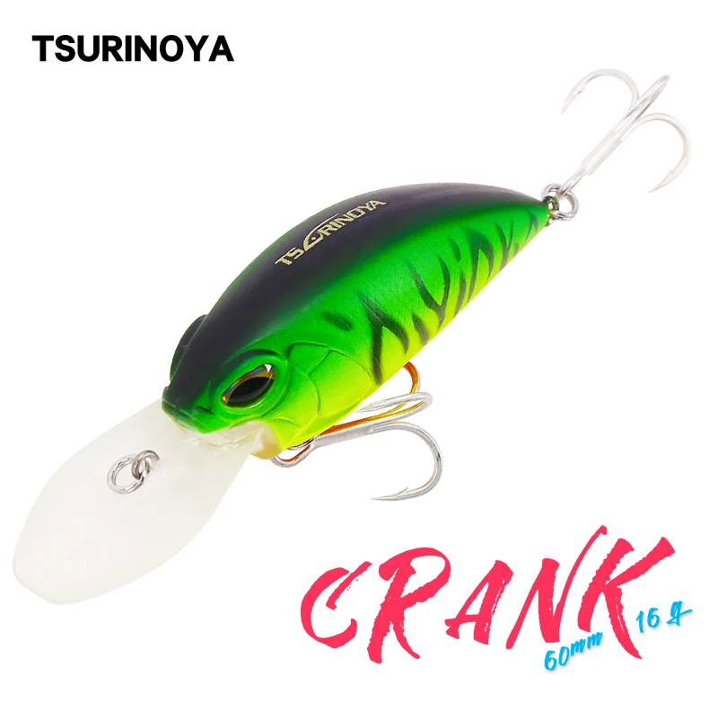TSURINOYA приманка для рыбалки DW32 кривошипы 60 мм 16 г глубина 2 5 3 м плавающая