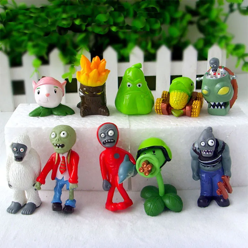 40 шт./лот игрушка 3 7 см Коллекционные Фигурки игрушки в подарок|plants vs zombies toy|figure