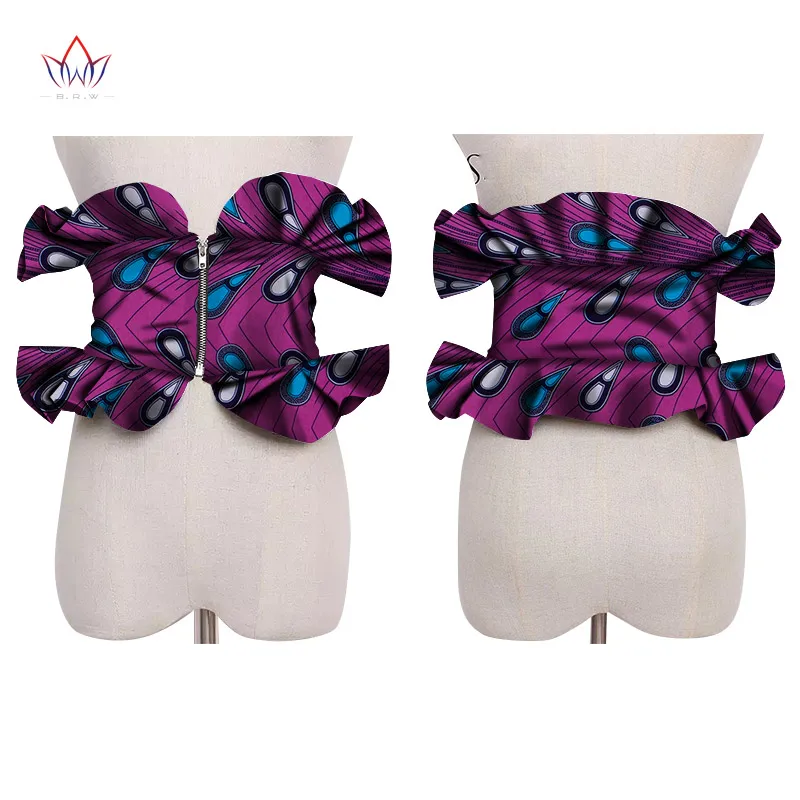 Женская юбка с баской разноцветная Африканским принтом Оби и Анкара Подарочный