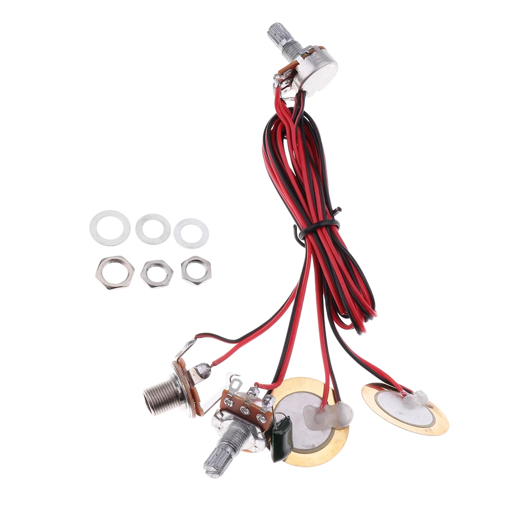 

Guitar Pickup Piezo Transducer Acoustic Guitar Ukulele Mandolin Parts Black