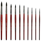 Высокое качество 1 шт. 666 круглый белка смесь волос деревянной ручкой акварель акрил художник художественная инструмент для домашних животных Краски щетка