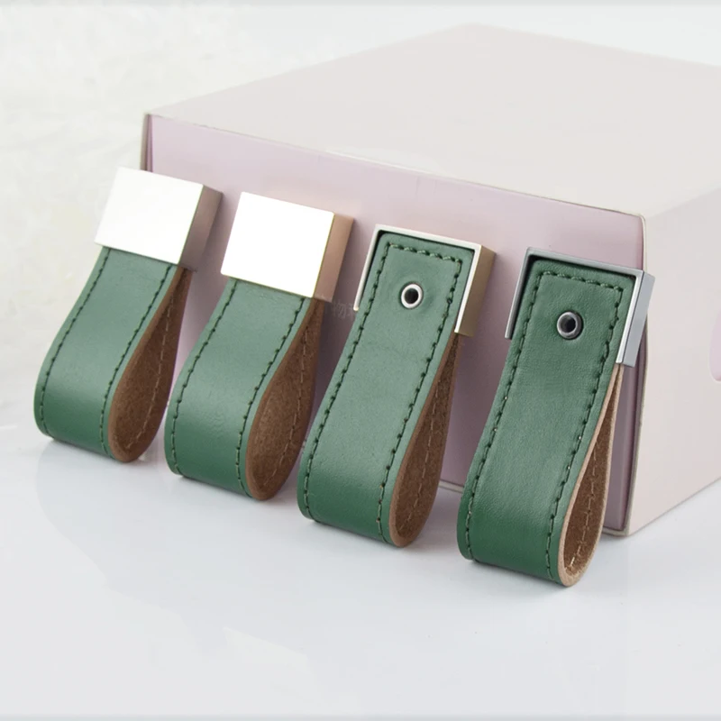 Фото Soft green Leather furniture handle leather cabinet drawer Pull handles knobs for dresser Обустройство дома Soft green Leather furniture handle leather cabinet drawer Pull handles knobs for dresser Обустройство дома