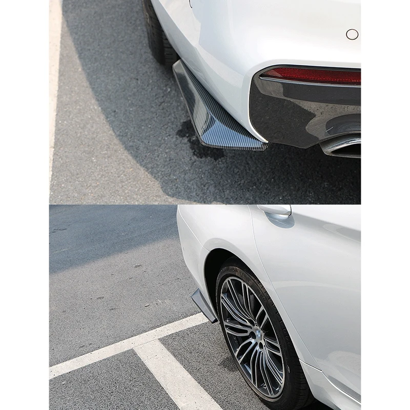 

Universal Car Rear Bumper Fiber Lip Splitters Bumper Lip Spoiler Canards Wrap Angle Auto Scratch Protector
