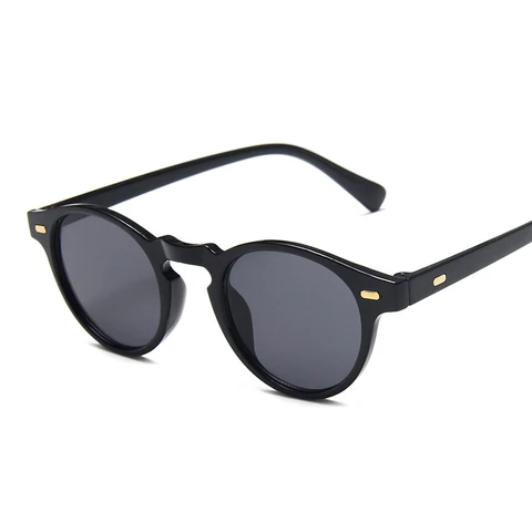 Солнечные очки LEONLION в маленькой оправе для мужчин, винтажные солнцезащитные аксессуары круглой формы, роскошные дизайнерские