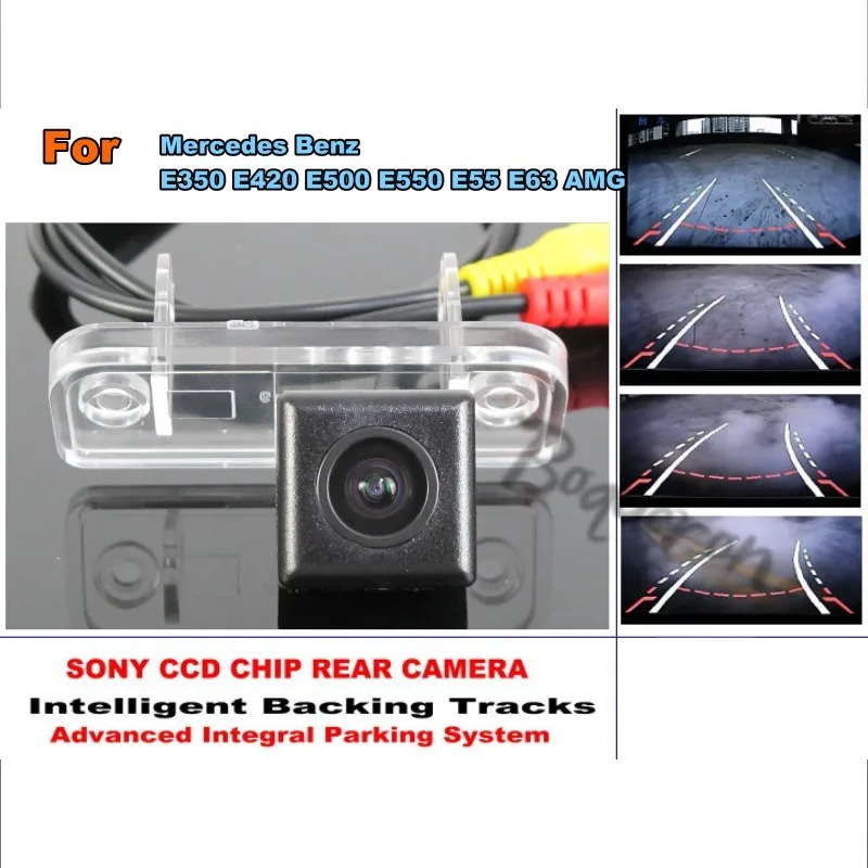

For Mercedes Benz E350 E420 E500 E550 E55 E63 AMG Smart Tracks Chip Camera HD CCD Intelligent Dynamic Car Rear View Camera