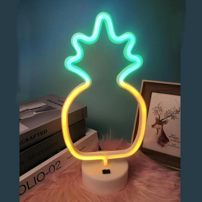 Сказочный светодиодный ночник с USB радужная лампа в виде единорога для комнаты