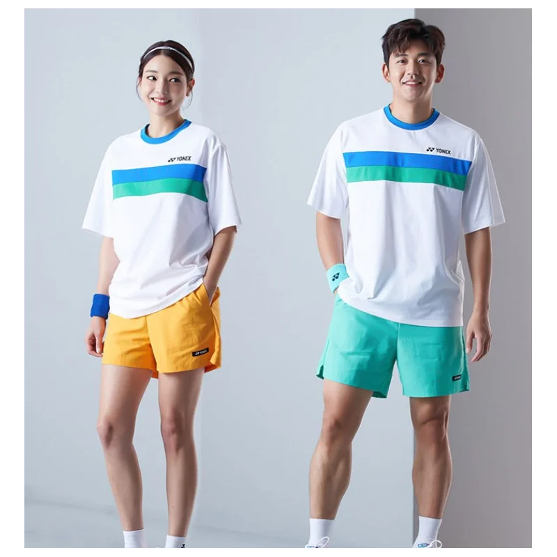 

New Casual Badminton Suits 75th Anniversary Commemorative Models Men And Women Badminton Tennis Table Tennis Tops Sports Tops