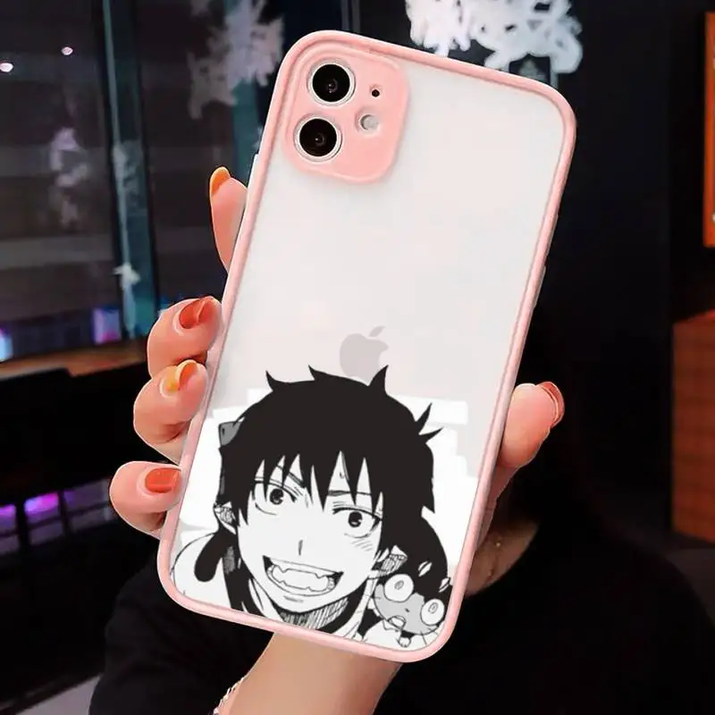 

Blue Exorcist high quality Phone Cases matte transparent For iphone 7 8 11 12 plus mini x xs xr pro max cover
