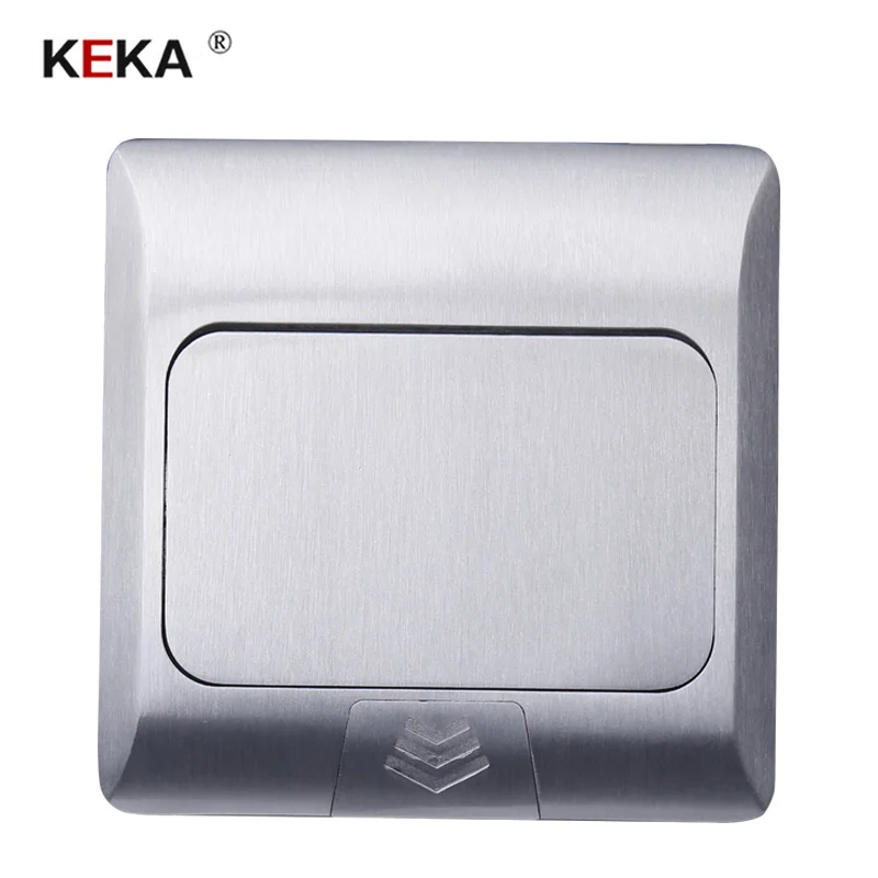 Алюминиевая Серебристая Выдвижная настольная напольная розетка KEKA 16 А