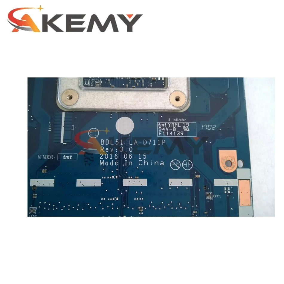 

High quality For HP Pavilion 15-BA 15-AF BDL51 LA-D711P 854968-001 854968-601 854968-501 Laptop Motherboard 100% fully tested