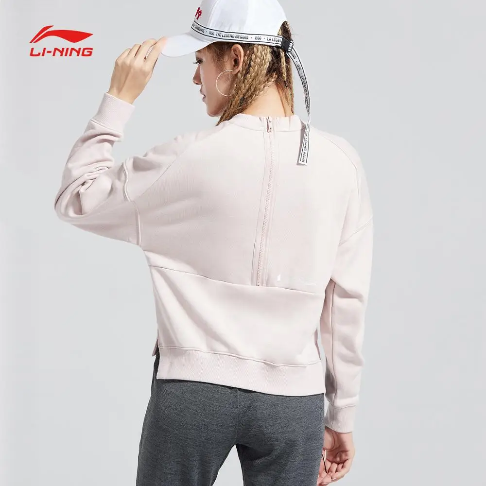 Женский баскетбольный свитер Li-Ning повседневный удобный пуловер с подкладкой li ning