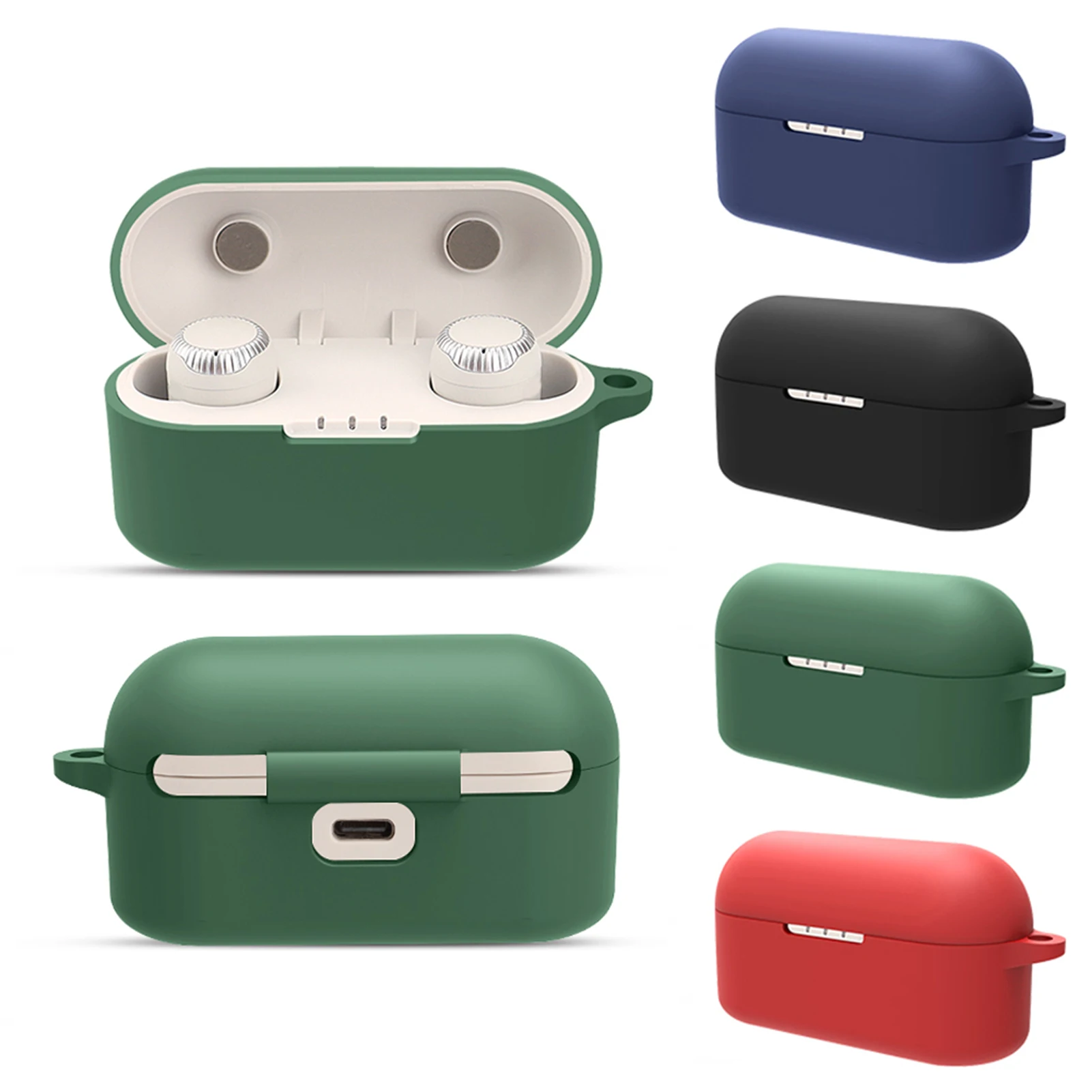 

Silicone Earphone Protective Cover Shell Anti-fall Earphone Case For Panasonic RZ-S300W 500W True Wireless Earbuds Accessories