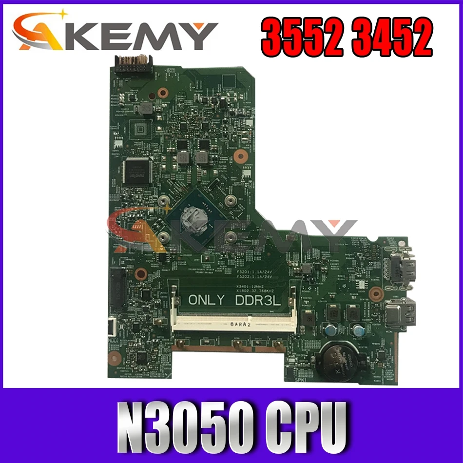 Akemy 14279 1 для DELL Inspiron 3552 3452 Материнская плата ноутбука N3050 Процессор ПРБ 896X3 CN 0WGR7P WGR7P