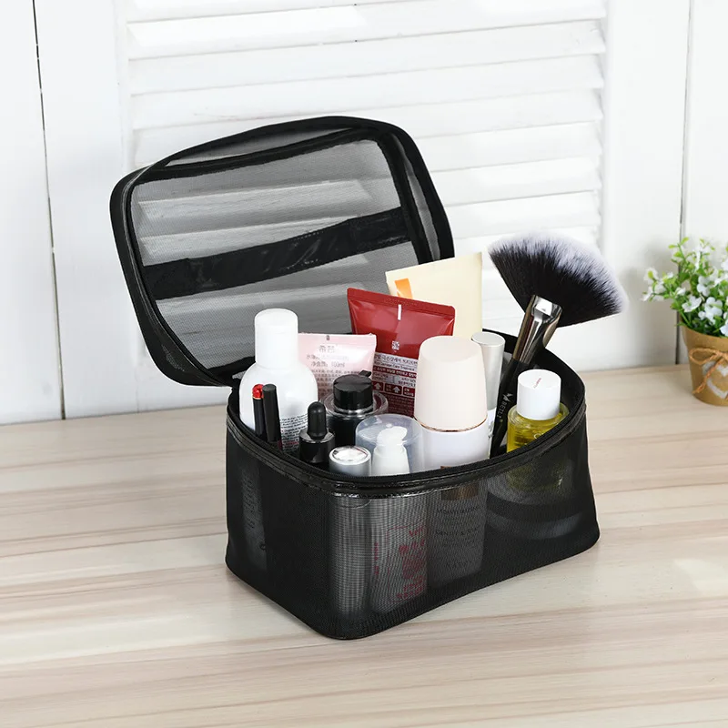 Large-capacity Mesh Toiletry Bag Portable Leakage Cosmetic Nylon Travel Packaging Storage Bag Portable Suit