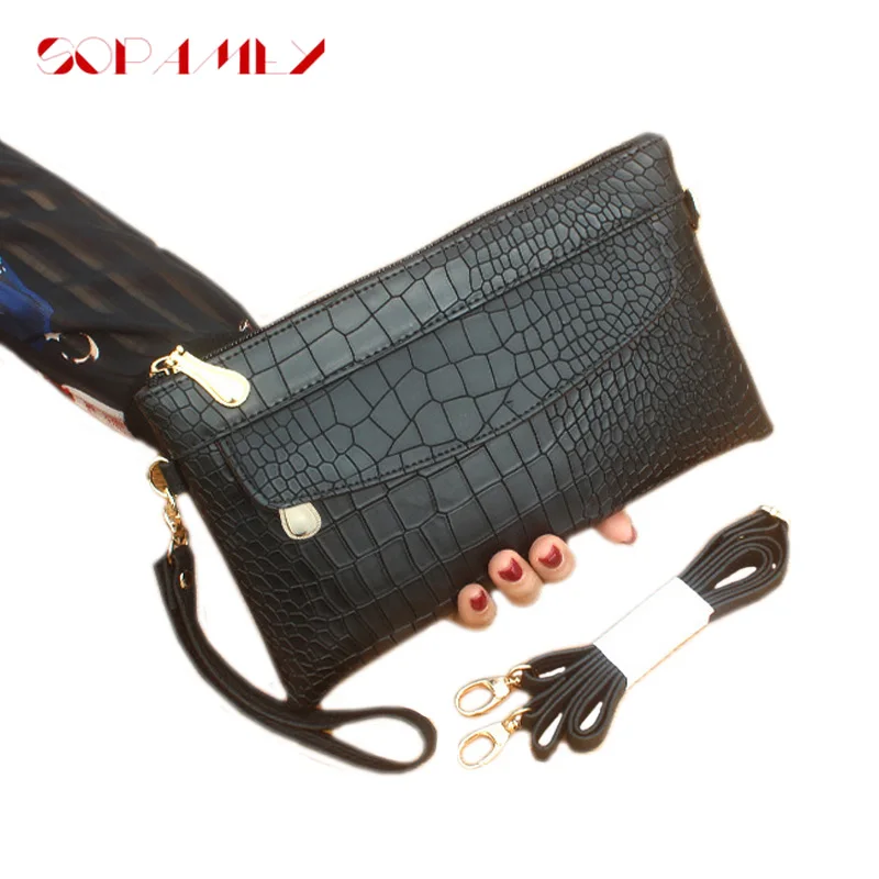 Модные женские клатчи повседневный женский клатч крокодиловый узор несколько