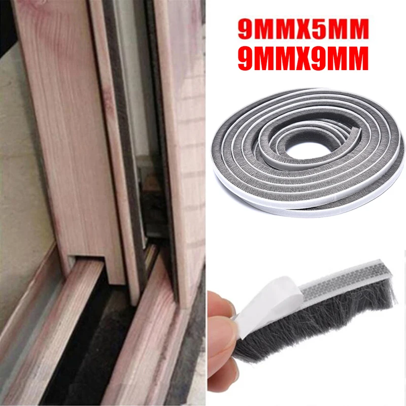 

5M Door Window Frame Brush Seal Weather Strip Pile Draught Excluder Insulation Tape sealing machine for bathroom kitchen door