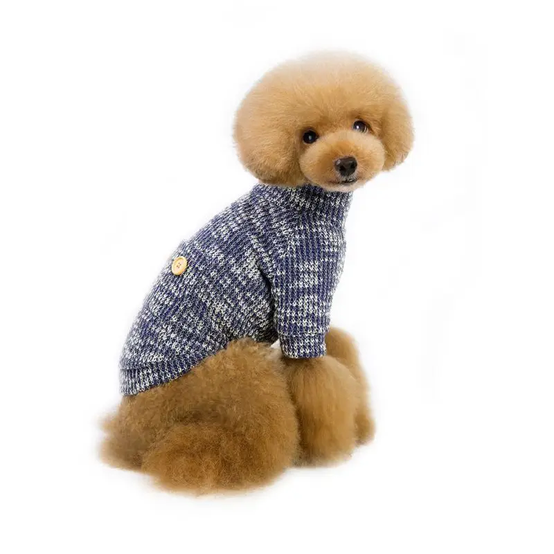 2018 осенне зимняя одежда для домашних животных теплые свитера собак свитер с