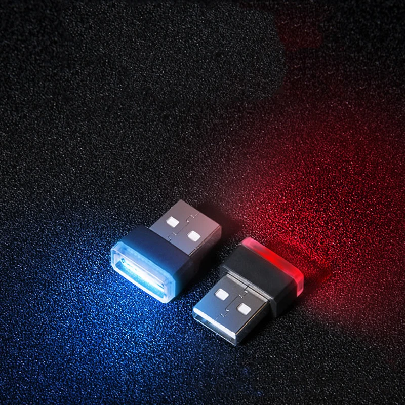 Автомобильный стиль USB атмосфера светодиодный светильник лампа бесплатная