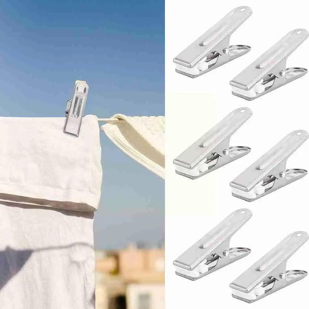 

10 шт., стальные многофункциональные прищепки для белья