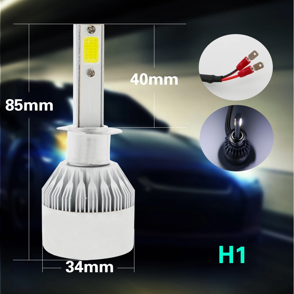 2X H7 Led H4 автомобильный головной светильник s 36W 3600LM Автомобильный светодиодный