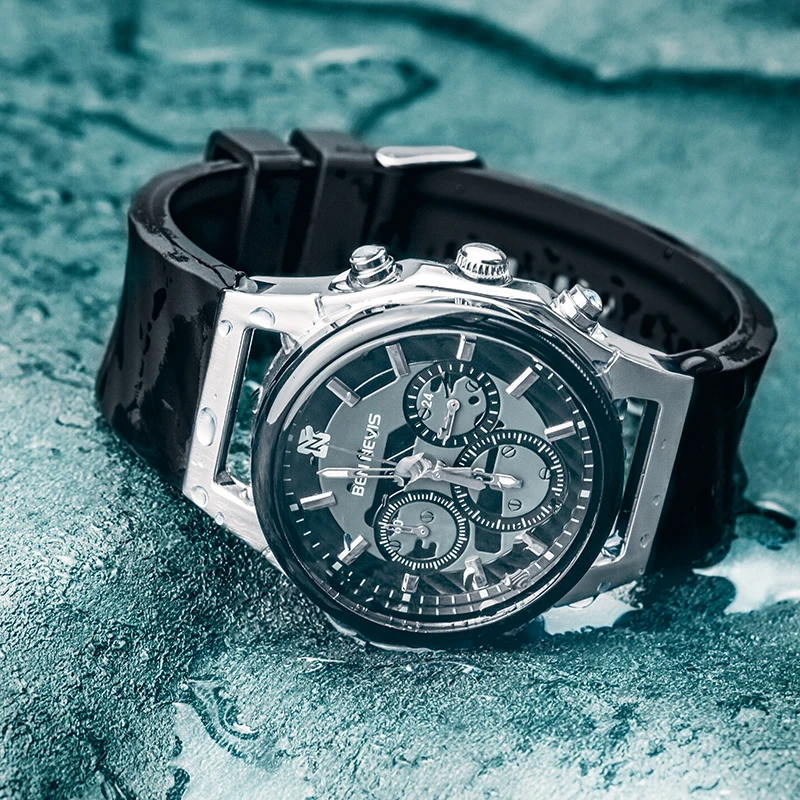 

2021 New online celebrity Multifunctional Men's Quartz Watch Sports Trend Students' High-end Fashion Luminous Waterproof Watch