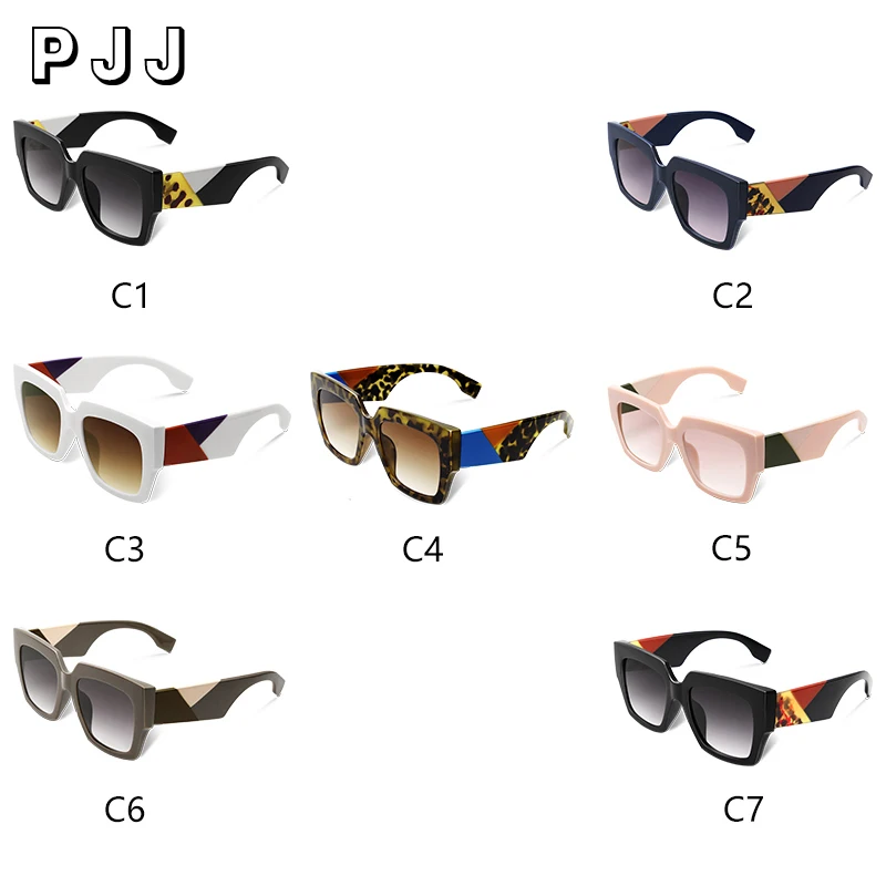 

2021Square Oversized Sunglasses Women Luxury Brand New Designer Gradient Sun Glasses Big Frame Vintage Eyewear