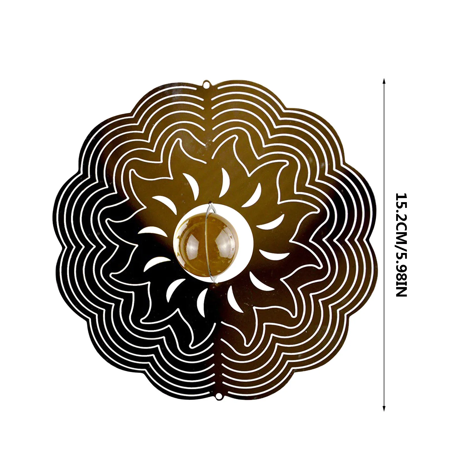 

Metal Wind Spinner-3D Hanging Rotating Wind Chimes Outdoor Garden Decor decoracin de habitacin