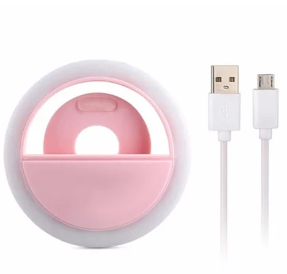 Rechargeable1 MACTREM селфи лампа светильник 36LED вспышка камера телефон фотография регулируемое кольцо светильник клип лампа живой светильник - Цвет: Rechargeable1