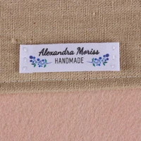 custom sewing labels knitting labels personalized brand organic cotton ribbon labels knitting md1201