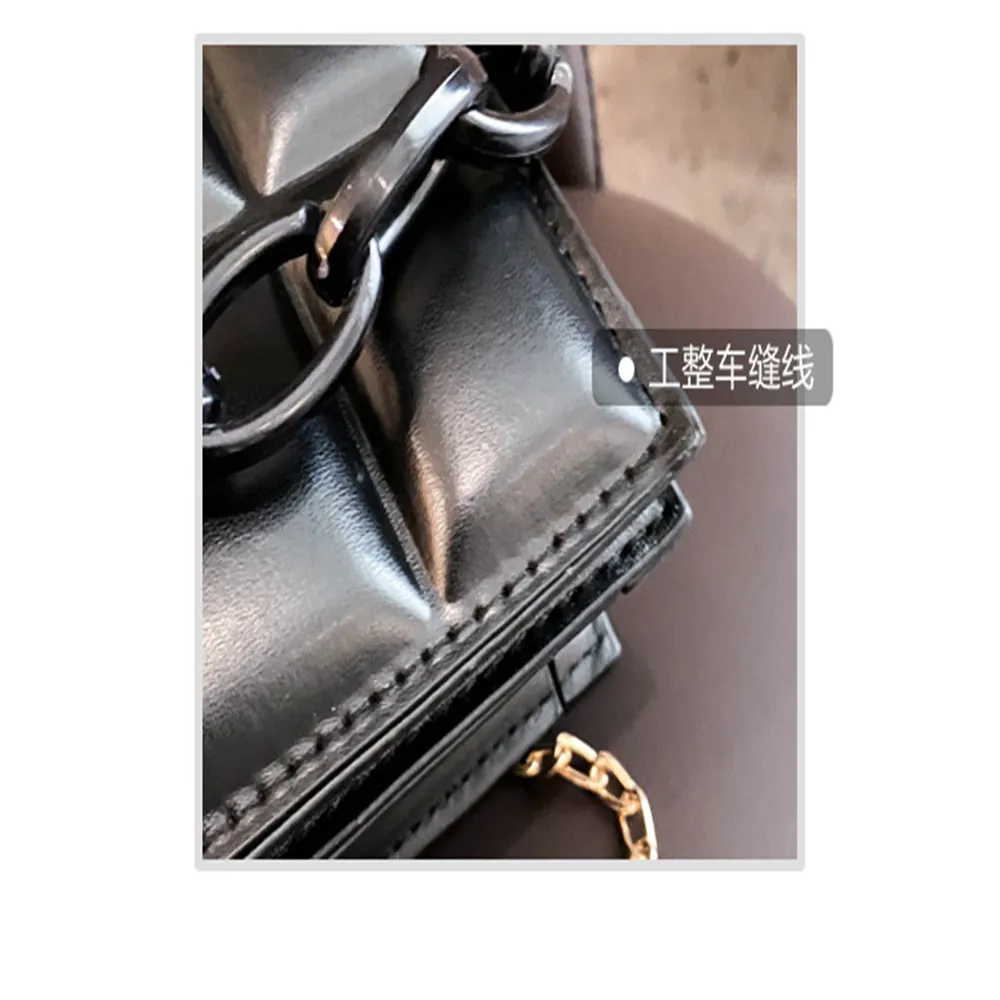 

2020 new fashion bag cross-body women's net trend Lingge white chain satchel single-shoulder student bag
