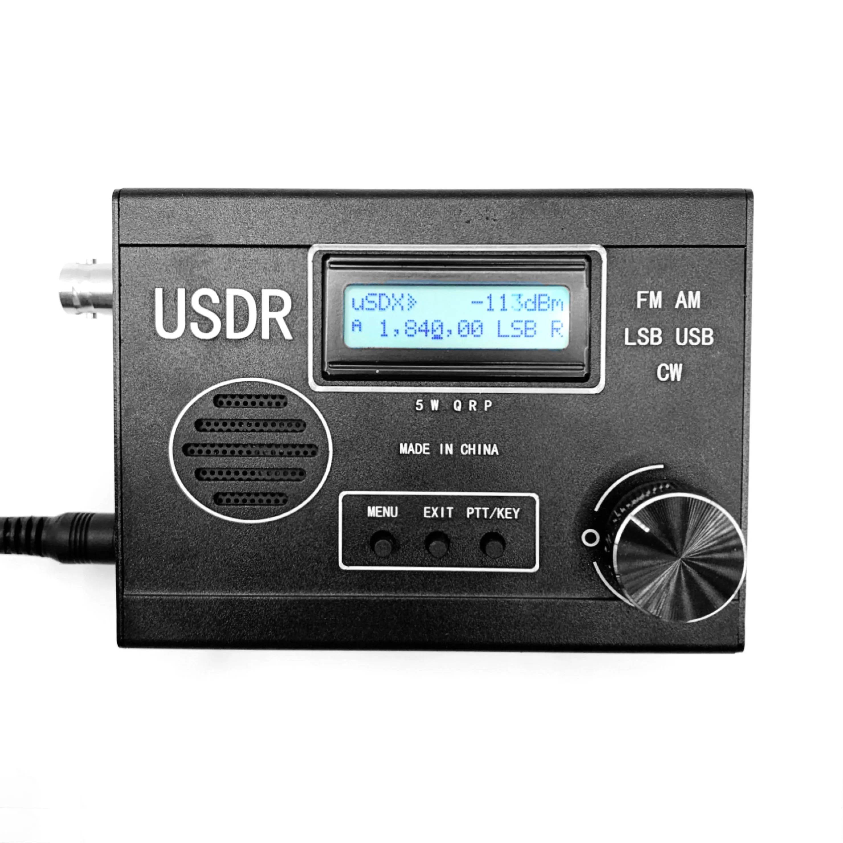 

5W 8 Band SDR Receiver SDR Transceivers Shortwave FM AM LSB USB CW Transceivers Aluminum Cover C-AT support with Microphone