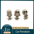 Освежитель воздуха в виде скелета из смолы для автомобиля, зажим для автомобильной вентиляционной решетки, 3 шт.