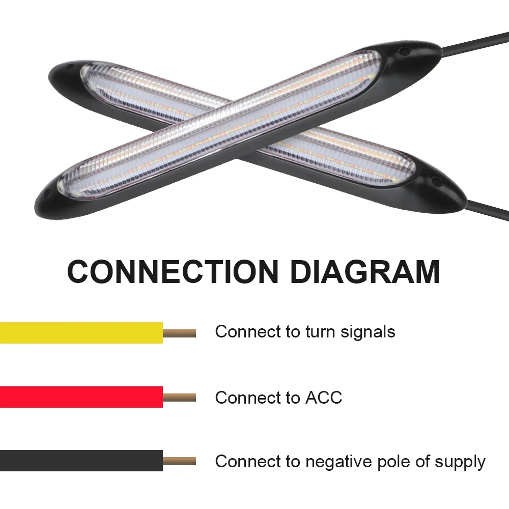 Автомобильные светодиодные дневные ходовые огни 12 В противотуманные указатели