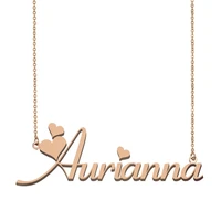 aurianna name necklace custom name necklace for women girls best friends birthday wedding christmas mother days gift
