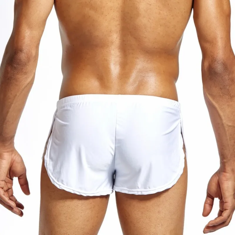 Сексуальное мужское нижнее белье шелковые мужские шорты боксеры Мягкие