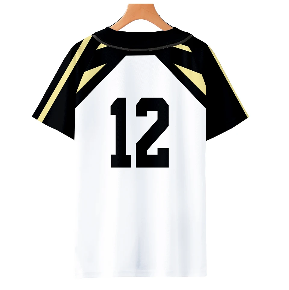 Футболка с объемным рисунком Аниме Haikyuu футболка для бейсбола Мужская/женская