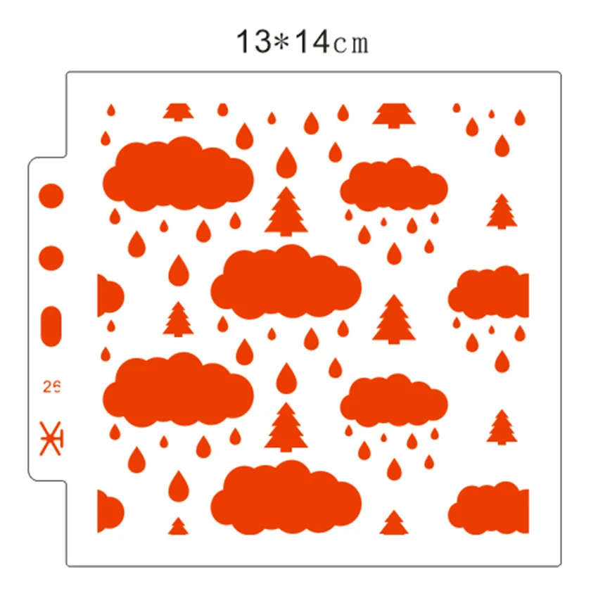 Дождевая капля костюм щит Сделай Сам торт Скрапбукинг трафареты полые украшения