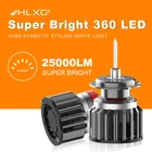 Светодиодсветодиодный лампа 360 градусов H7 LED H1 H11 HB3 HB4 HIR2 9012 для автомобильных фар H8 H9 9005 светодиодный 9006 K кварцевые лампы 25000LM светильник щение 3D