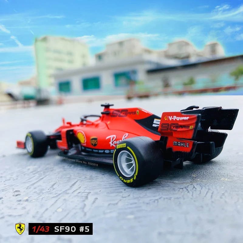 Суперигрушечная модель автомобиля Bburago Ferrari F1 Formula One 2019 SF90 из сплава с управлением