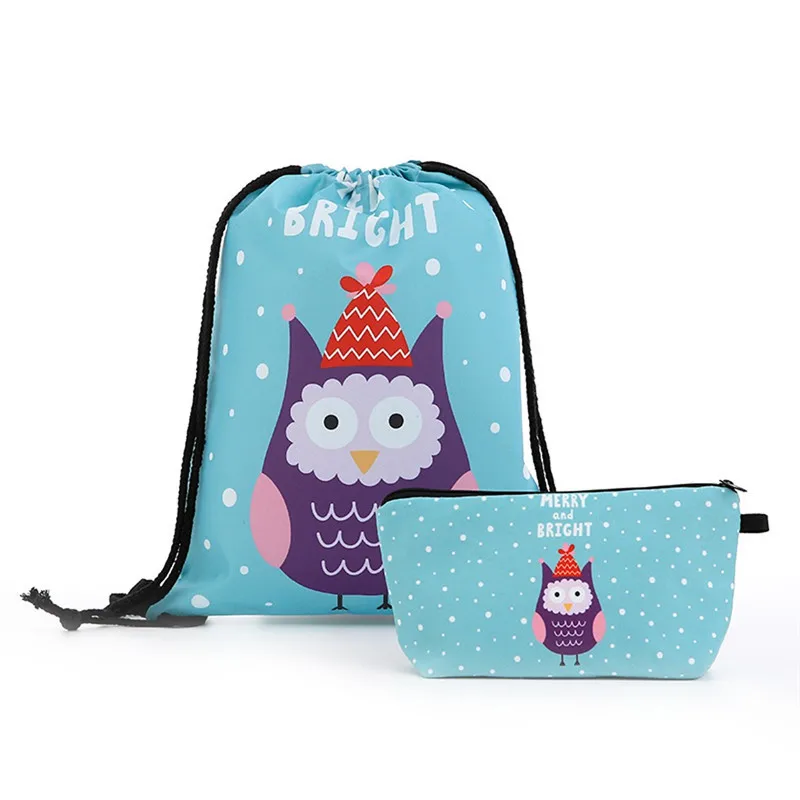 Детский рюкзак для девочек на Рождество красный мультяшный с изображением