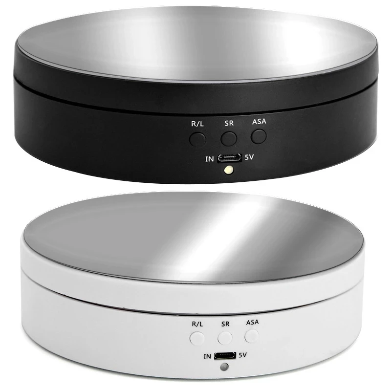 

146mm Smart USB Charging Electric Turntable Rotating Showcase Photography Rotating Shooting Holder Video Jewelry Shooting Prop