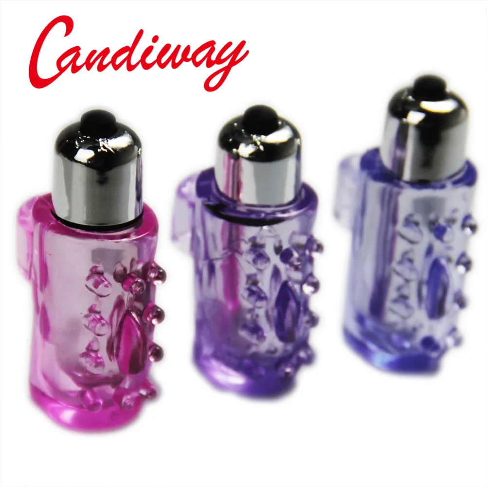 Candiway мини массажер текстуры палец презерватив G точка Вибраторы