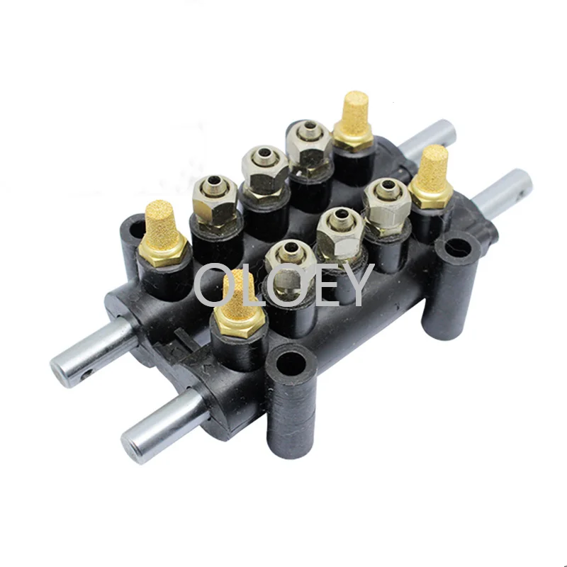 

Tyre Tire Changer Machine Foot Pedal Air Control Valve with 10Pcs Hole Aluminum Alloy Tire Repair Tools