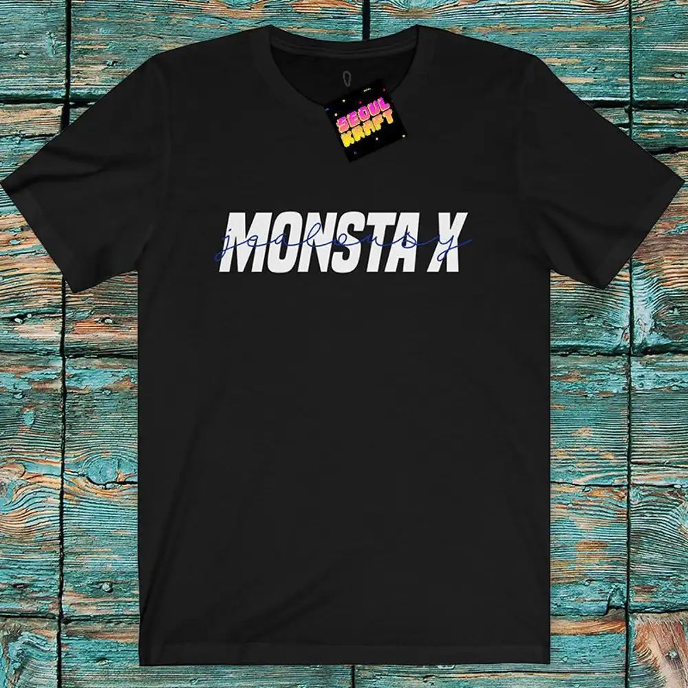 Плейлист монста X Eifersucht Typ asthetische унисекс Футболка Kpop х kpop monbebe рубашка|Мужские
