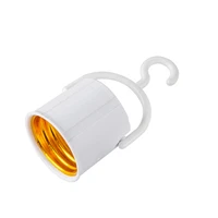 e27 hook lamp light socket base screw lamp holder with switch on off for emergency light bulb 25pcs